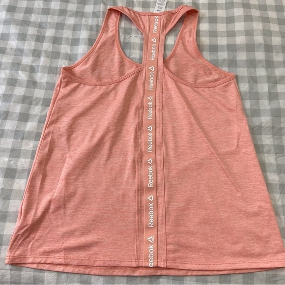2/40$  Reebok Small Sporty Peach Racerback Tank Athleisure Running Yoga gym chic - Picture 9 of 15